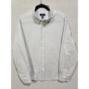 Club Room Golf Hole Tee Slim Fit Men's Button Down Shirt XL 4 Way Stretch